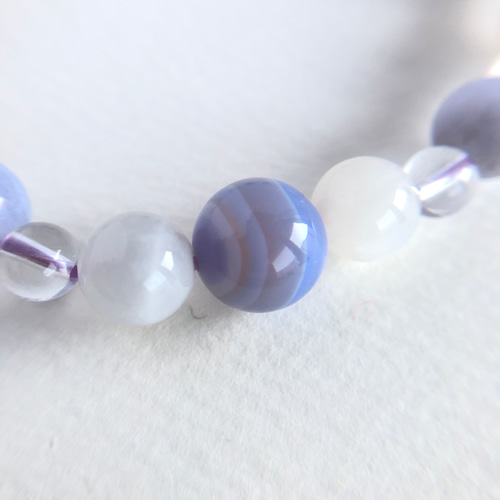 ☆心身のバランスを整え 積極性を引き出す☆ブルーレースアゲート・藍