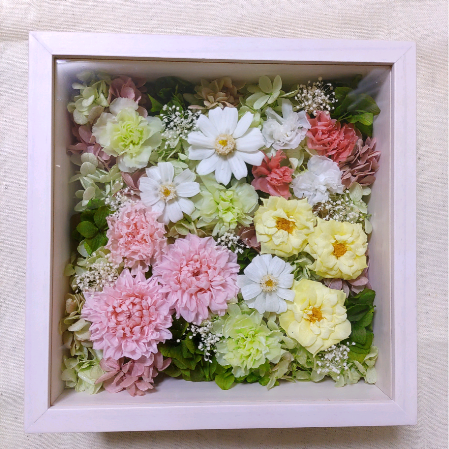 ☆446 お花畑のような可愛い仏花　プリザーブドフラワー　一対　ケース付き 楽天市場】仏花 プリザーブドフラワー 仏壇用 仏花 一対 SET