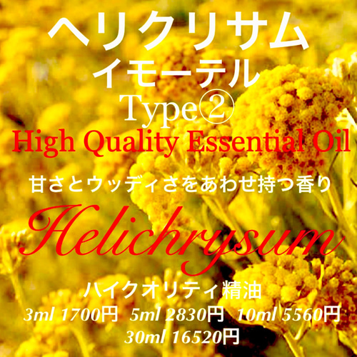 ヘリクリサム（イモーテル）Type②精油5ml その他素材 EarthshareAroma