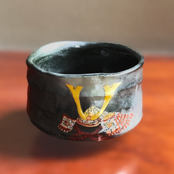 楽焼茶碗「雪のクリスマス」 抹茶碗 茶道具 手描き クリスマスツリー