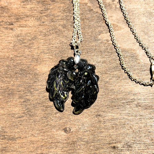 ala〜八咫烏〜ネックレス / 羽根 / 翼 / レジン / メンズ ネックレス