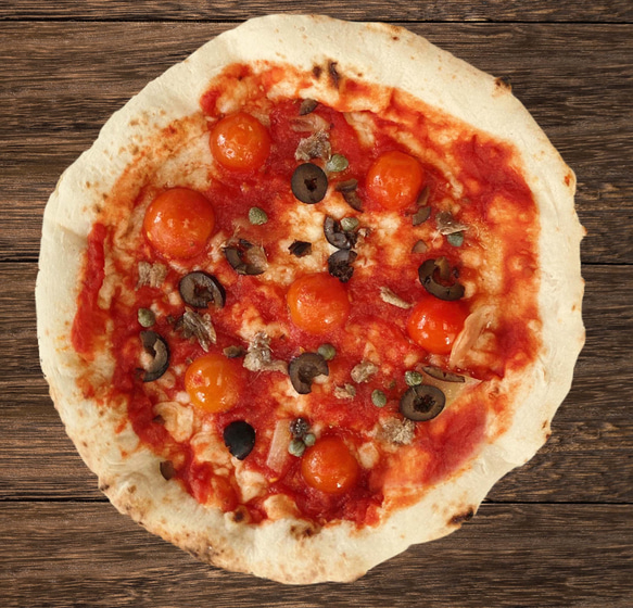 本格石窯焼き　八ヶ岳ミニトマトのシチリアーナ　冷凍ピザ 1枚目の画像