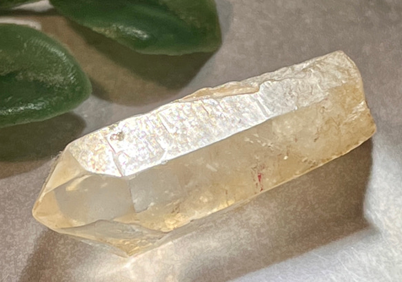 叡智の石✿*:・虹入り レムリアンシード クリスタル ピンク 原石
