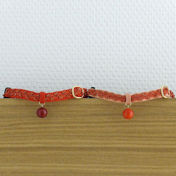 猫の首輪　トリミングブレード　ビバーチェ　サルビア 1枚目の画像