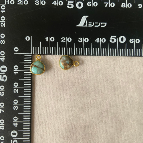 ☆再入荷【1pc】コッパーアマゾナイトAAA マロンチャーム チャーム 