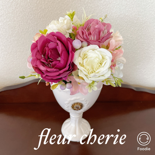 玄関 　ピンク 　造花 玄関 ピンク 造花