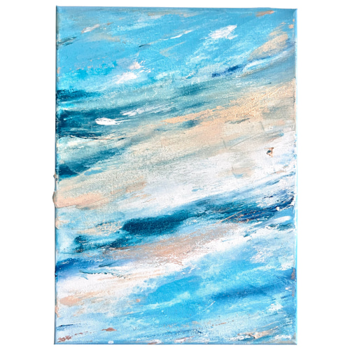 現代アート インテリア　抽象画　アート　北欧アート　人物画　海　空　波　ブルー COBALT - 海 空 波 絵画 アート モダン おしゃれ インテリア