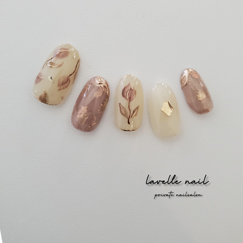 nuanceflower❁ラベンダーネイル ニュアンスネイル フラワーネイル 春  