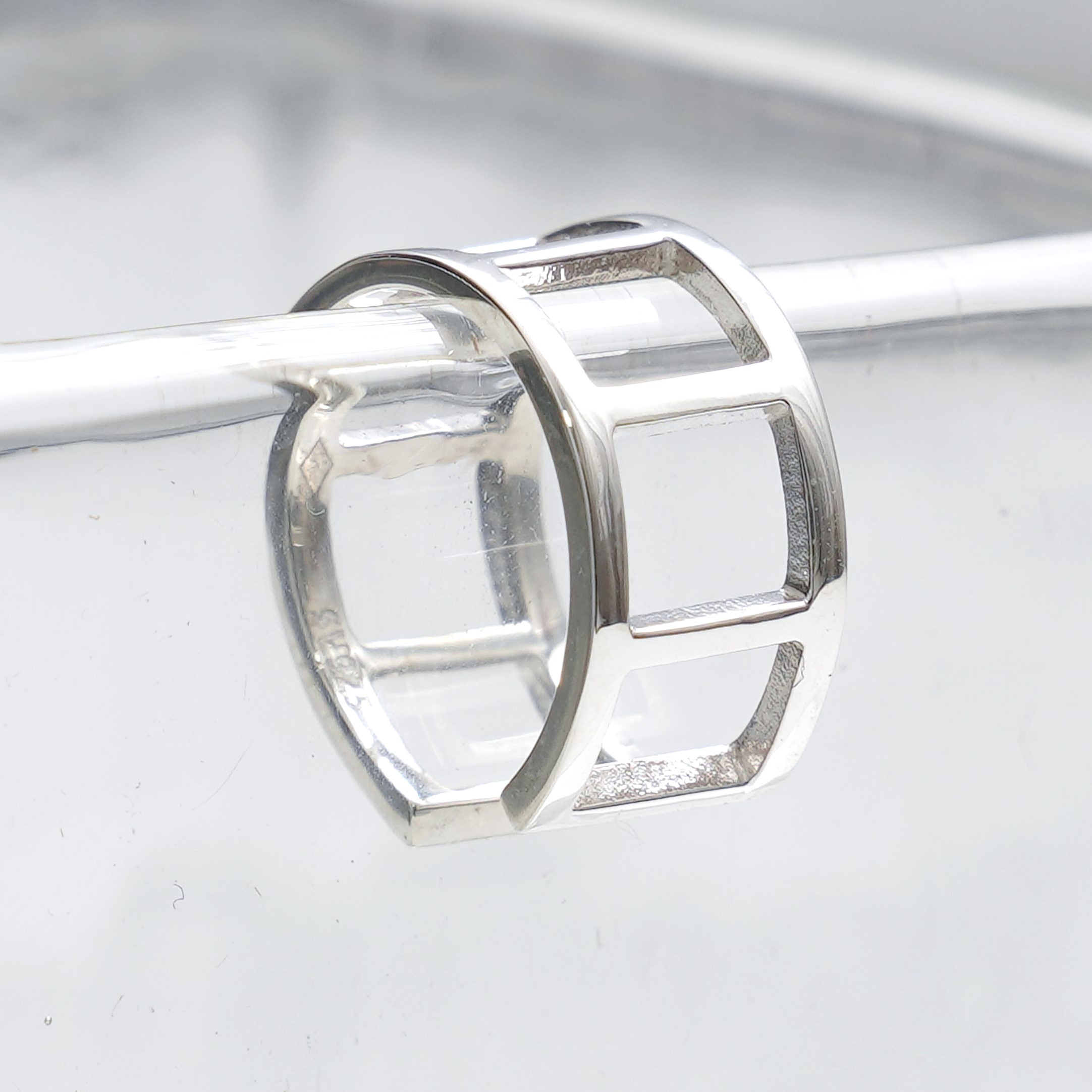 Square Openwork Earcuff / SV925 ≪送料無料≫