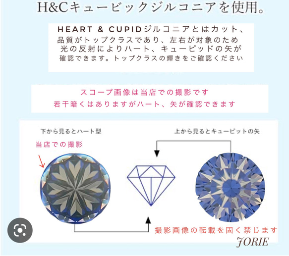 【JORIE】Heart & Cupid ♡美しい輝き一粒極上ネックレス　サージカルステンレス刻印 8枚目の画像