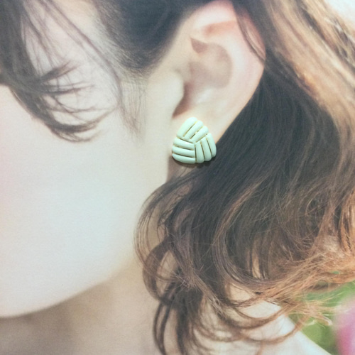 ☆本象牙ピアス(14kgf) A-13 ※ ピアス（スタッド・一粒） 石橋象牙店  