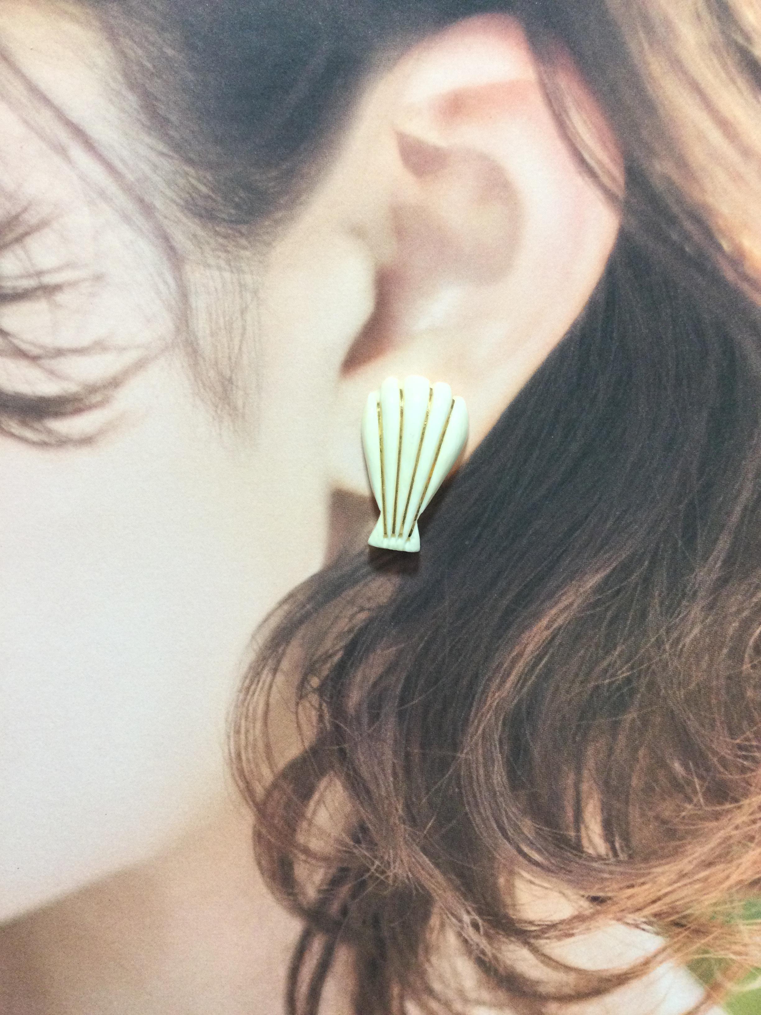 ☆本象牙ピアス(14kgf) A-29 ※