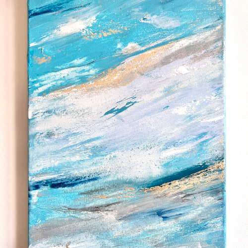 原画/抽象画/モダンアート/現代アート/アクリル画 Magic hour 海 空 131ed6a98400fb8cf21fea72e50f2f