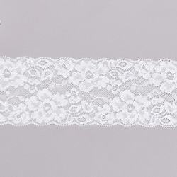 帯締め　レース　広幅　モダン　レトロ　アンティーク　オフホワイト　ブラック　振袖　着物　浴衣　 3枚目の画像