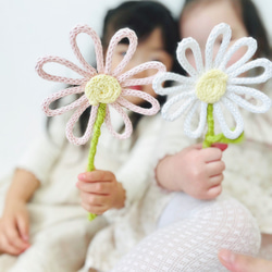 ウールレター　お花のスティック 8枚目の画像