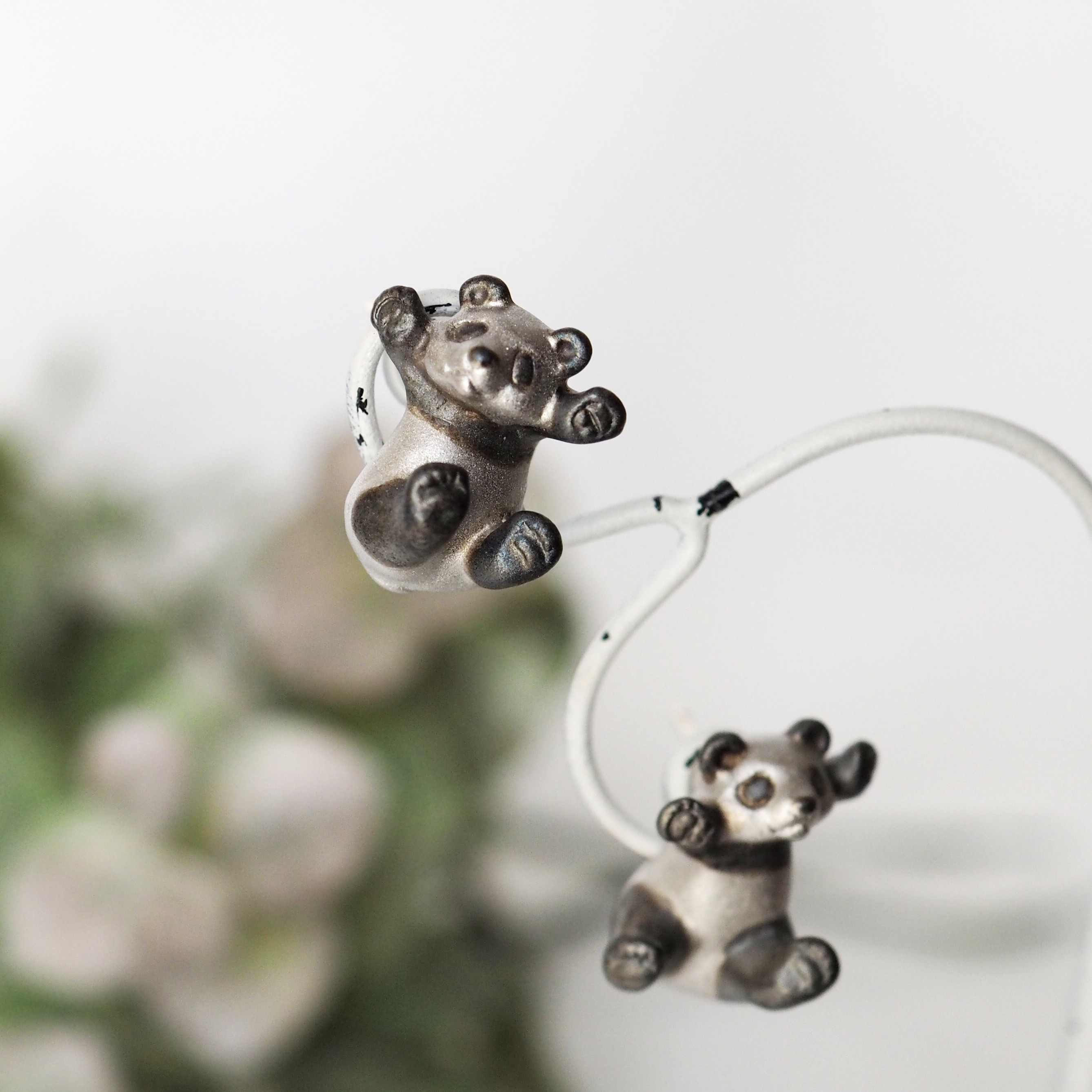 バンザイパンダスタッドピアス Silver 片耳 12,112円