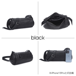 ショルダーバッグ ロールバッグ ロールショルダー 牛革 革 レディス 牛革 レザー バッグ ポーチ 肩掛け 斜めがけ 9枚目の画像