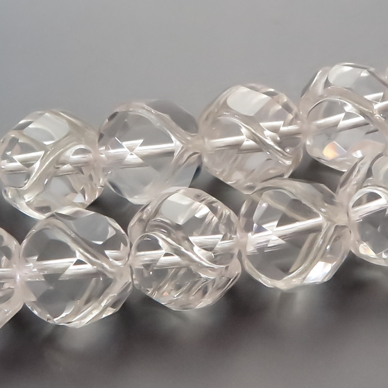 CRTCL-RDC3513-207 水晶　フォーハートカット13mm　1連