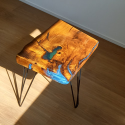 完売 モザイク パッチワークローテーブル 屋久杉 ローテーブル