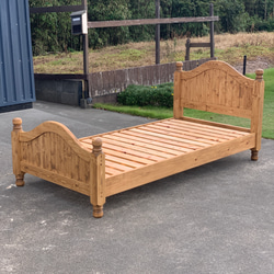 ベッドフレーム　シングル　木製 木製ベッドフレーム シングル パネルタイプ ふとん用(布張床式