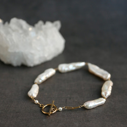 14kgf：Baroque pearl bracelet 4枚目の画像