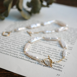 14kgf：Baroque pearl bracelet 3枚目の画像