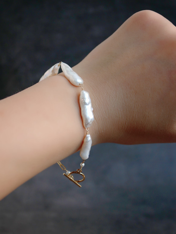 14kgf：Baroque pearl bracelet 11枚目の画像