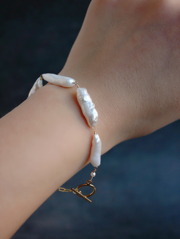 14kgf：Baroque pearl bracelet 9枚目の画像