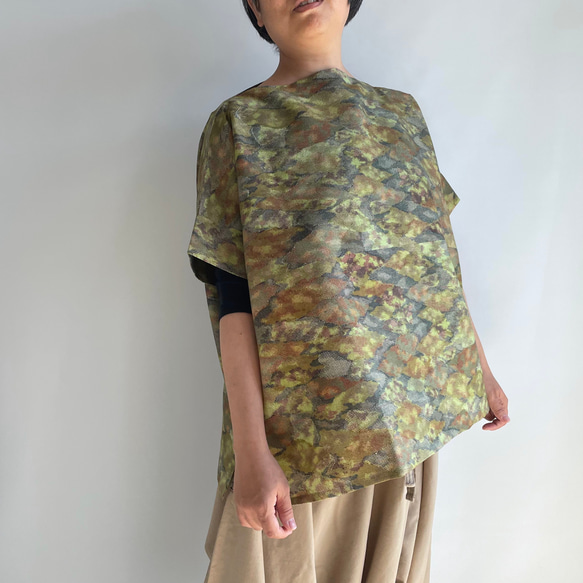 Unique item | Sleeved pullover wide All hand sewn -POW291 第6張的照片