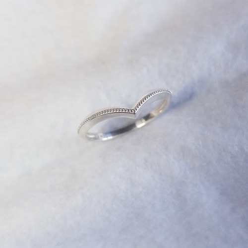 V字リング ミル打ち 指輪・リング MIRELE(ミレール) 通販 15699539