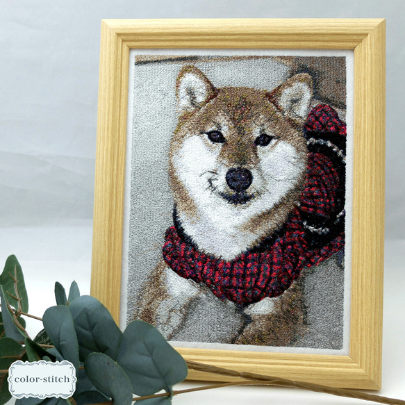 額縁入プレミアムフォト刺繍｜写真からつくるリアル刺繍｜ギフト