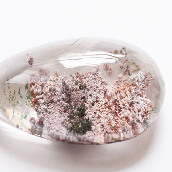 【1点もの・桜の森のような内包物・CH】ブラジル産　超大粒　ガーデンクォーツ　庭園水晶　ルース 2枚目の画像