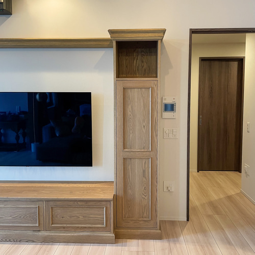 壁面収納テレビボード マンションリフォーム オーダー家具