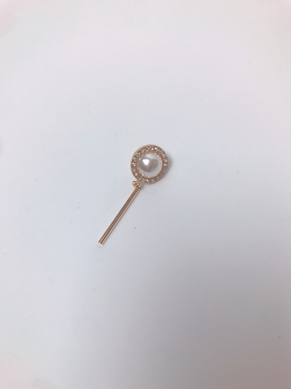 pearl gold stick pierce♡パールピアス 9枚目の画像