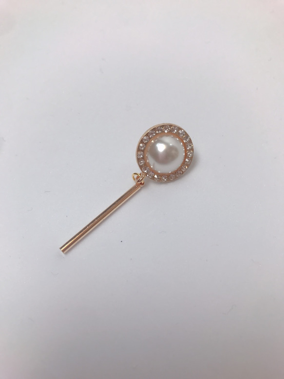 pearl gold stick pierce♡パールピアス 10枚目の画像