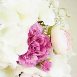 送料無料[母の日早割2024]RIBBON HANGING BASKET / Carnation Bouquet 8枚目の画像