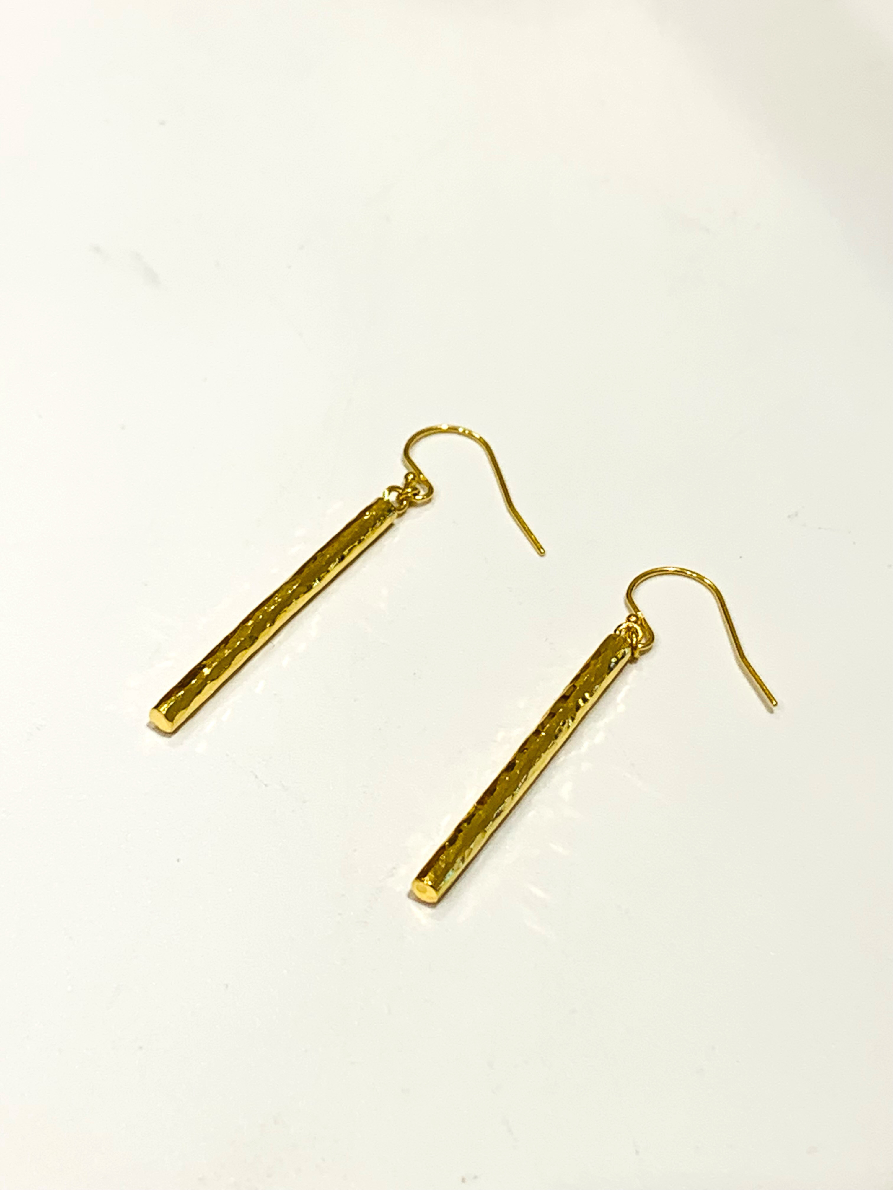 小枝のピアス/イヤリング(ロング)