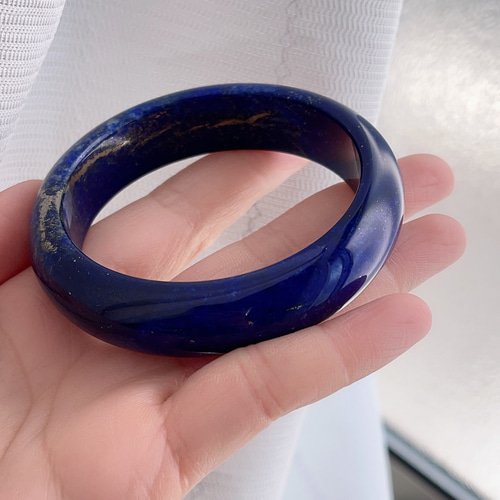 58mm 天然無処理 ラピスラズリ バングル バングル・リストバンド 58mm 天然無処理 ラピスラズリ バングル バングル・リストバンド