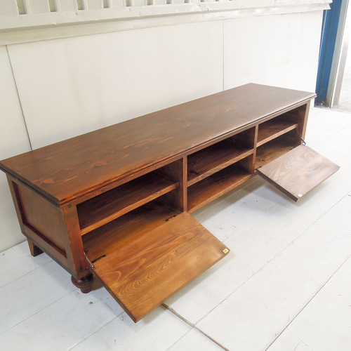 おしゃれ かわいい フランスアンティークテレビボード（ホワイト