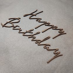 Happy Birthday レターバナー 木製 マンスリーカード 月齢フォト 3枚目の画像