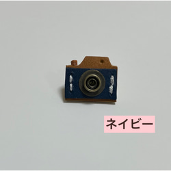 レザーピンバッジ　カメラ　S 4枚目の画像