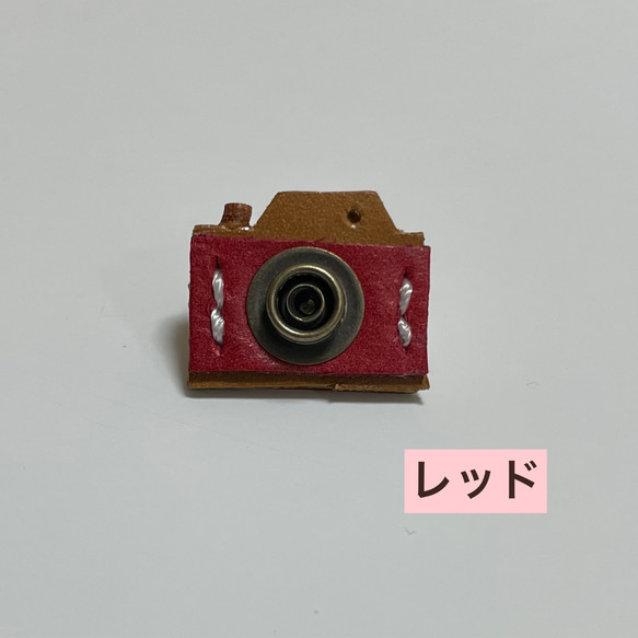 レザーピンバッジ　カメラ　S 6枚目の画像