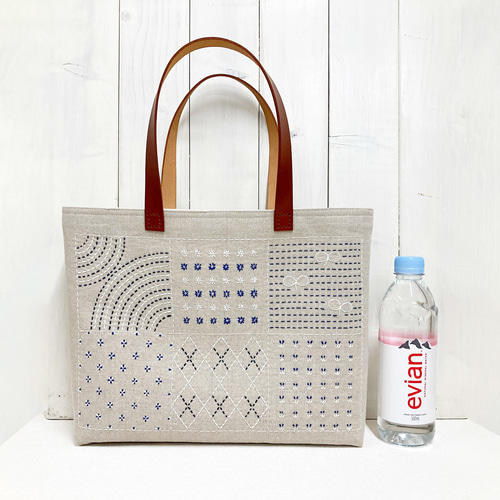 pinkdia38　♡新作　モノトーン系　刺し子バッグ pinkdia38様専用 ♡新作 モノトーン系 刺し子バッグ