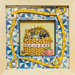 シャドーボックス完成品 （アルフォンス ミュシャ） 立体・オブジェ れ