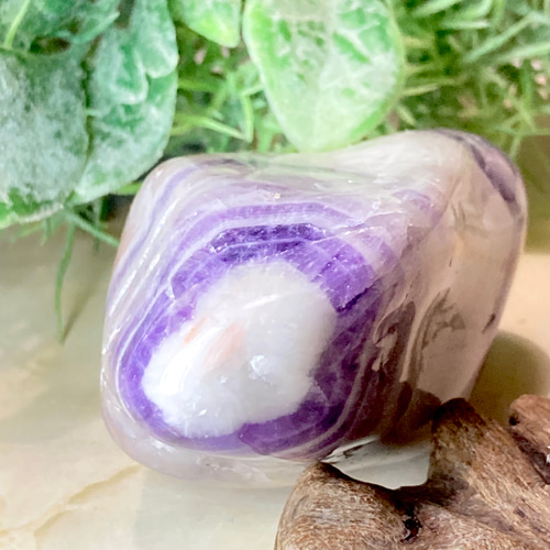 希少✨ シェブロンアメジスト ケープ 紫水晶 握り タンブル 大 神聖