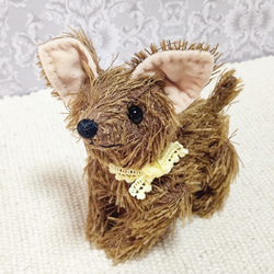 小さいチワワ／犬のぬいぐるみ　　約13cm 6枚目の画像