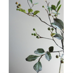 ✿【 粘土置物 】「森から摘んで来たような」ブルーベリーの枝 No.2（ＬＬサイズ）3本 ／ 花瓶なし 7枚目の画像