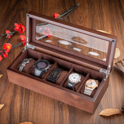 時計ケース ウォッチボックス ユニセックス 木製 おしゃれ 4枚目の画像