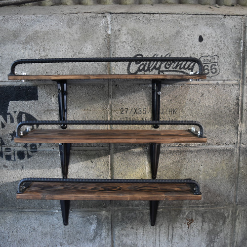 アイアンウォールシェルフ アイアンシェルフ インダストリアル 男前