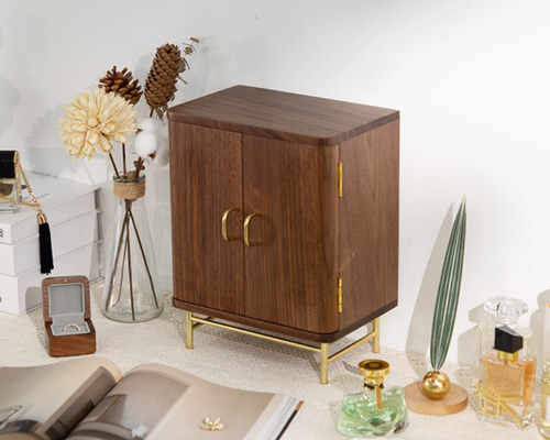 フランス クリストフル カトラリーケース 木製 収納 チェスト 5段